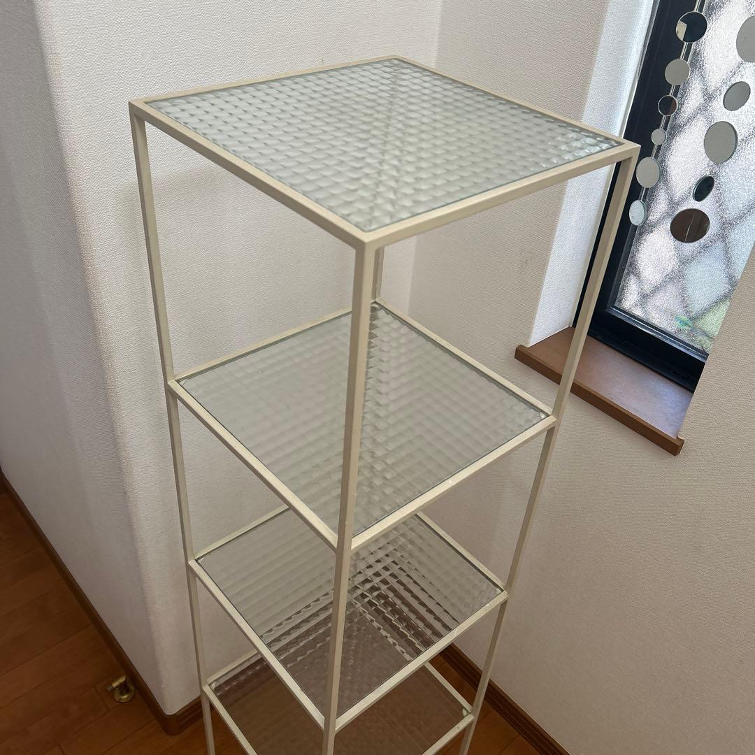 土*和様 本日限定お値下げ　アイアンシェルフ　デザインガラス