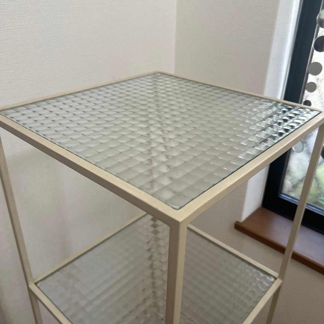 土*和様 本日限定お値下げ　アイアンシェルフ　デザインガラス