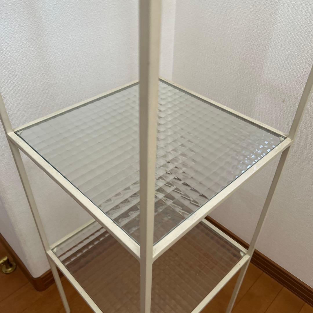 土*和様 本日限定お値下げ　アイアンシェルフ　デザインガラス