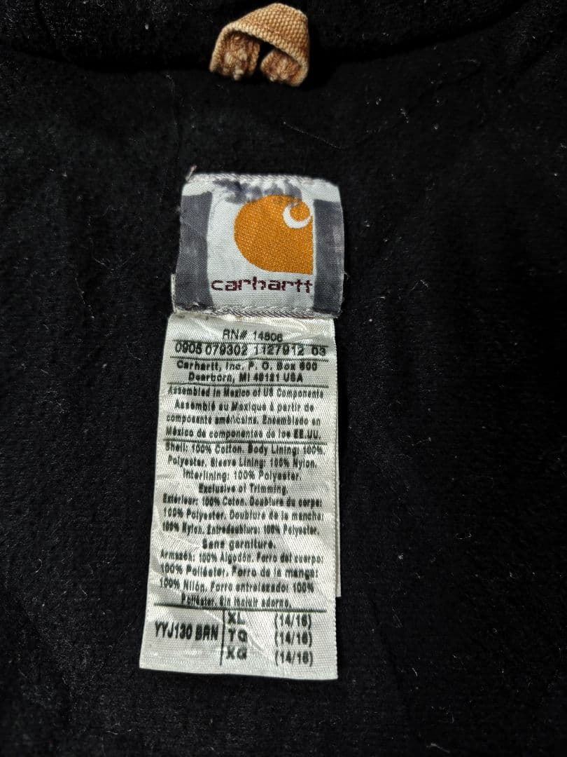 り*た様 Carhartt アクティブジャケット　メキシコ製 希少Ｓサイズ