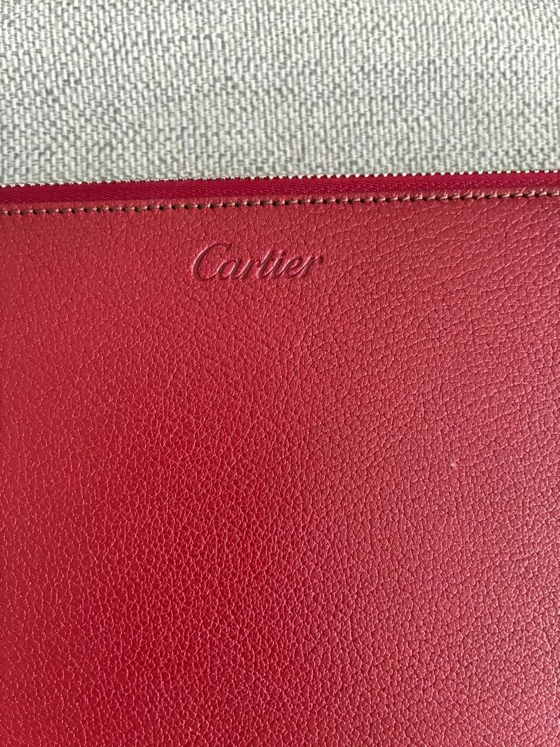 【新品】カルティエ　タブレットケース　レッド　箱付き