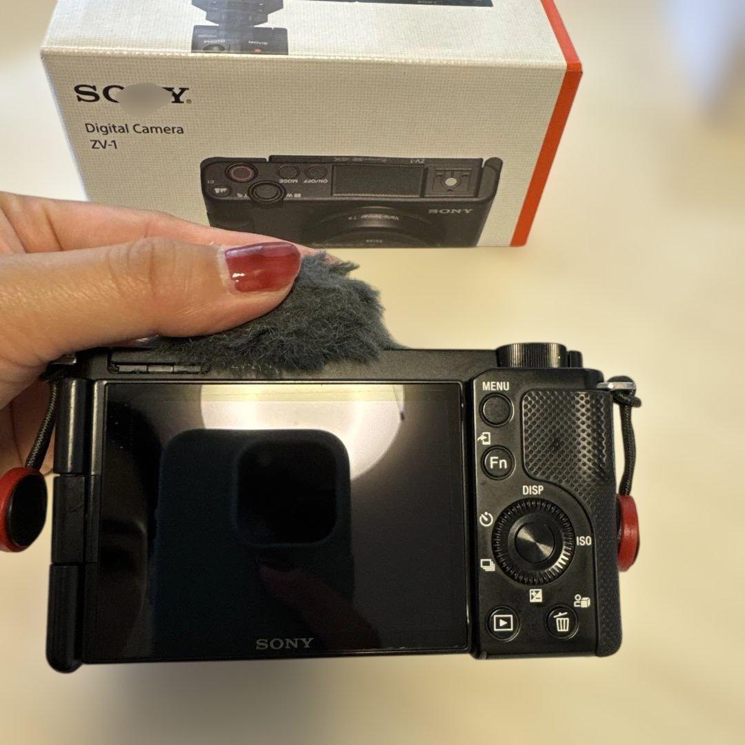 SONY VLOGCAM ZV-E10 本体とストラップ
