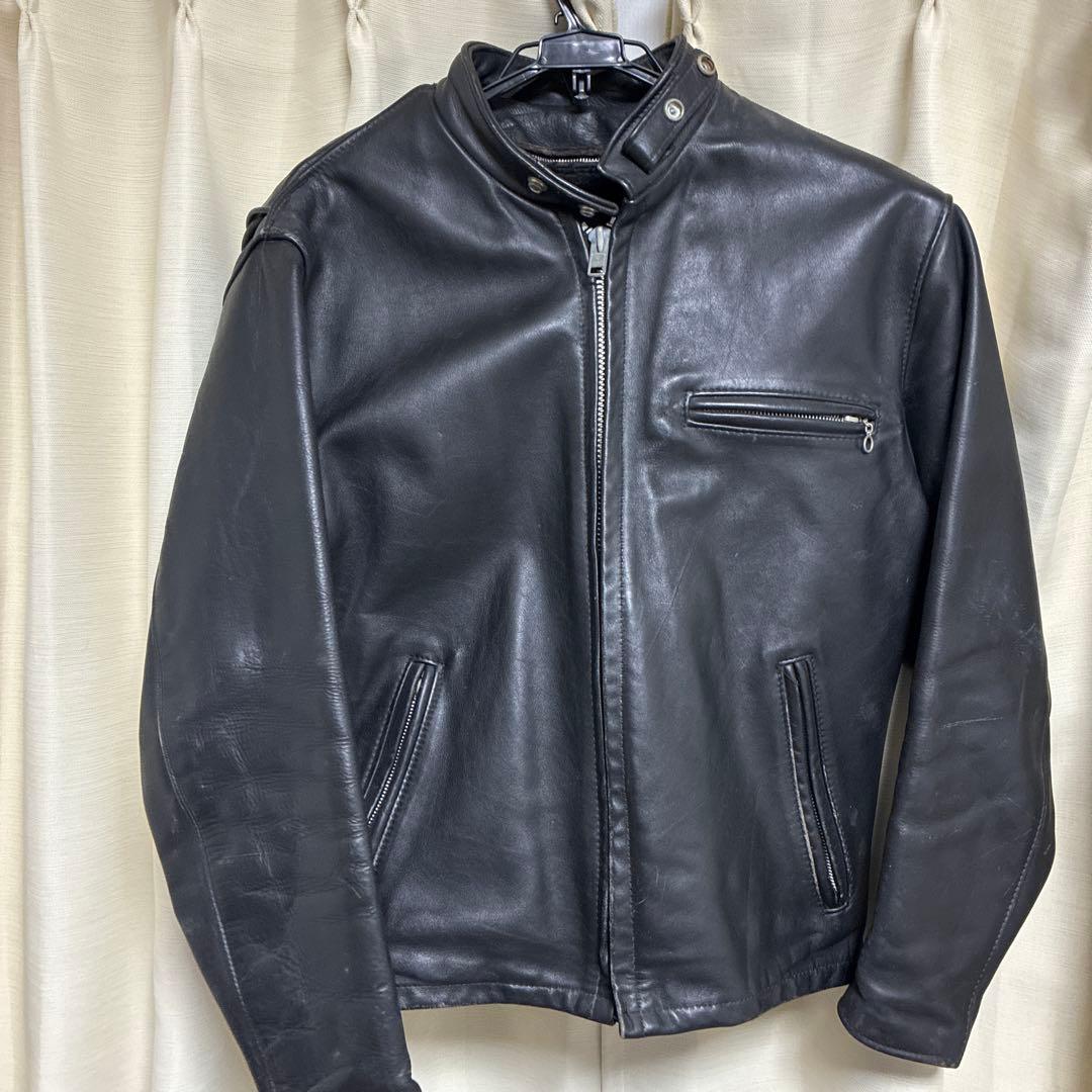 90年代 Schott USA製のシングルライダース系レザージャケット