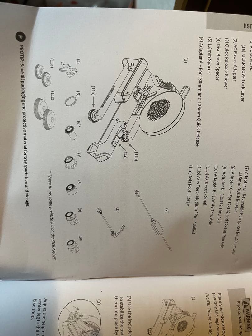 アクセサリー Wahoo KICKR move