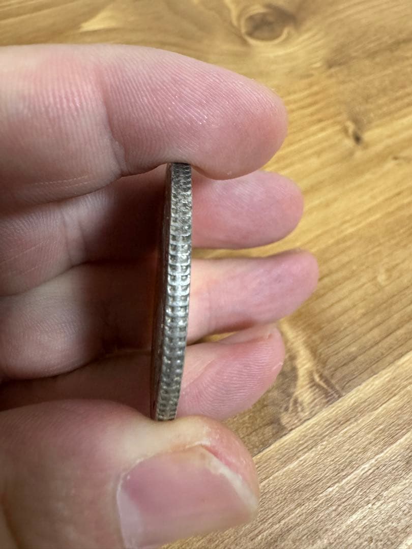 ★本物保証★ 莊印なし‼️ 特年! メキシコ 8レアル銀貨1891年号