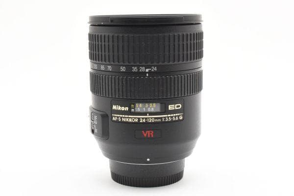 【美品】二コン Nikon 24-120mm F3.5-5.6G VR標準レンズ