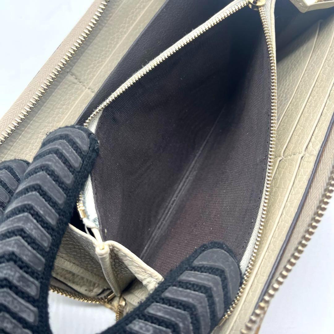 箱付き✨グッチ 長財布 ラウンドファスナー ソーホー パイソン 蛇革 ブラウン系