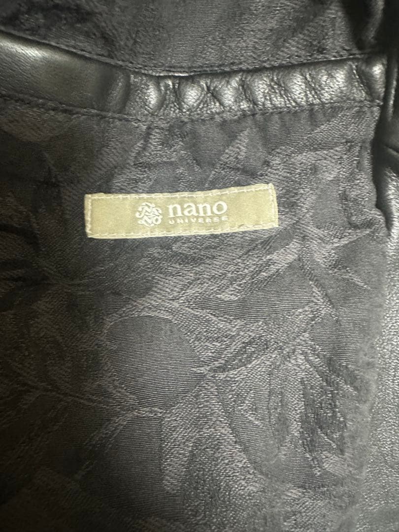 schott nano universe別注　シングルライダースジャケット