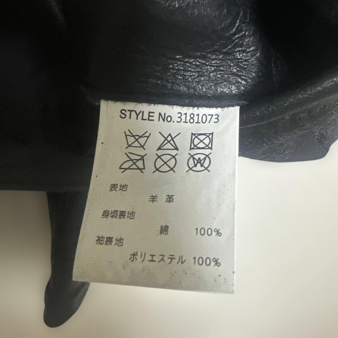 schott nano universe別注　シングルライダースジャケット