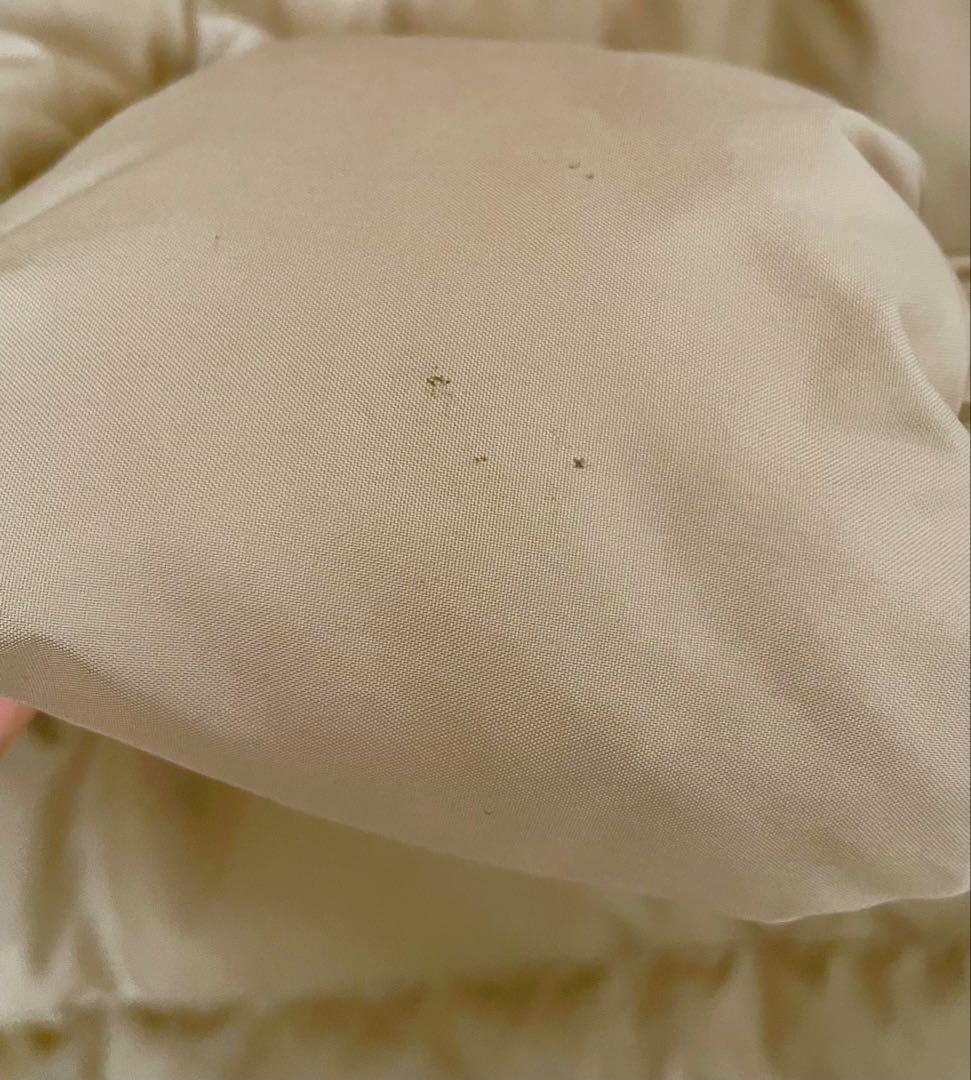 MONCLER モンクレール 茶タグ ファー付きダウンコート ベージュ サイズ1