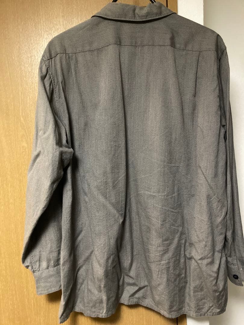 COMOLI ヨリ杢 オープンカラーシャツ