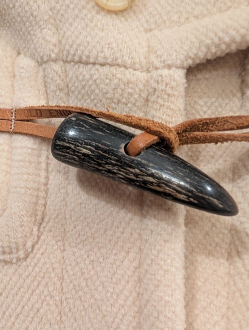 美品　オールドイングランド製　ダッフルコート　クリーム　32