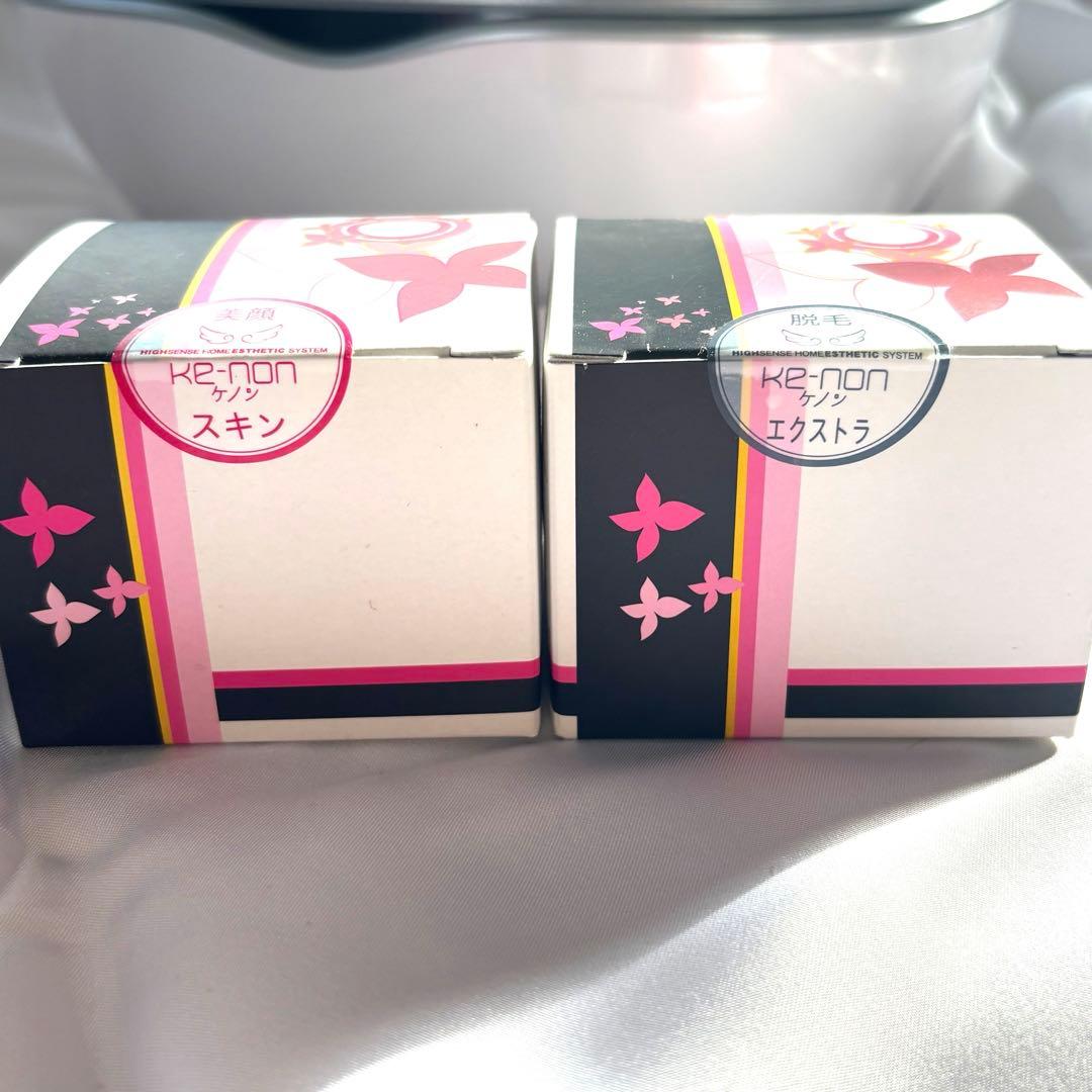 KE-NON 脱毛器 Ver7.2 パールホワイト カートリッジ2個付き