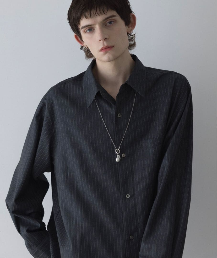 remer ルーズベーシックオーバーサイズシャツ - TRウール　Sサイズ