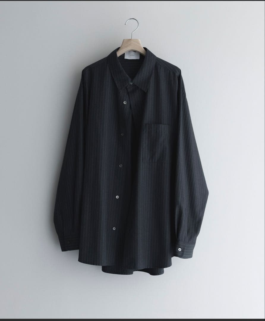 remer ルーズベーシックオーバーサイズシャツ - TRウール　Sサイズ