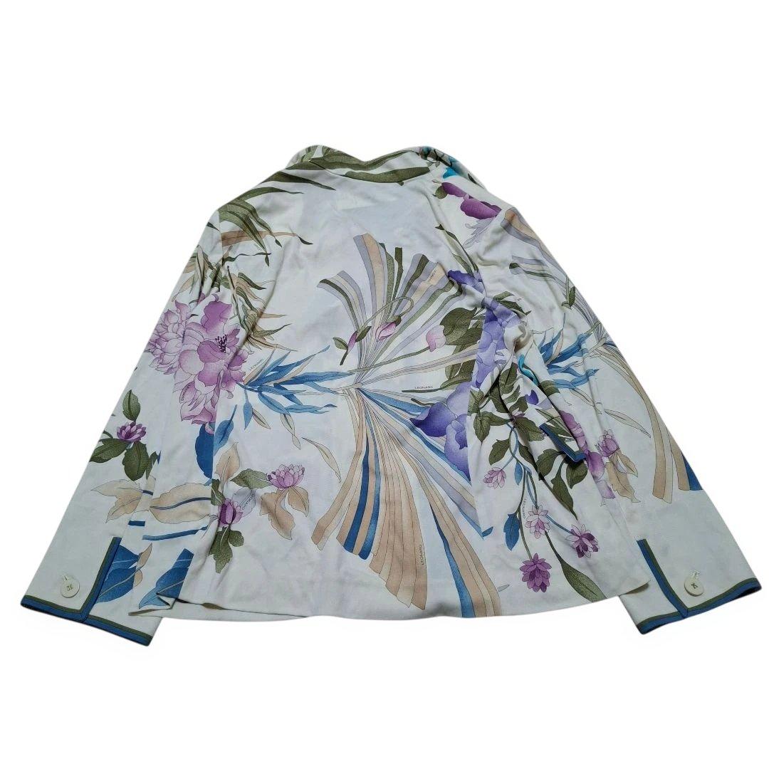 レオナール　ジャケット　花柄　LL　難あり　タグ付き