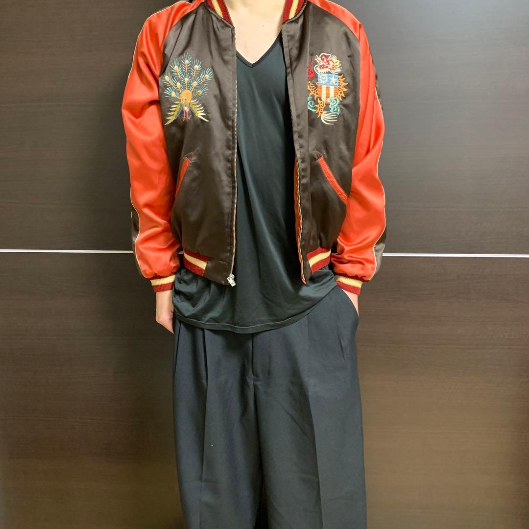 【希少】TAILOR 東洋リバーシブル刺繍スカジャン サイズL 【着画あり】