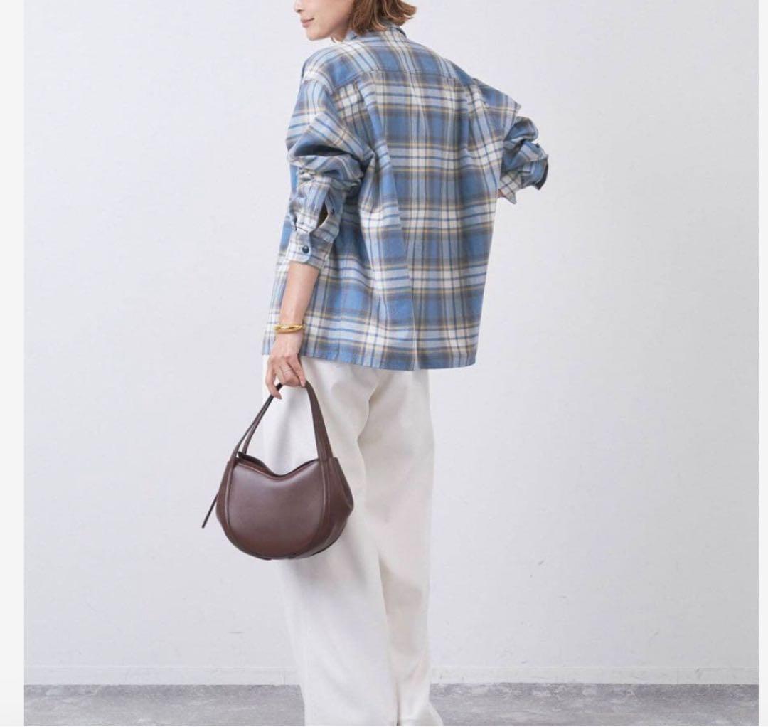 Deuxieme Classe チェックネルシャツ　サックスブルー