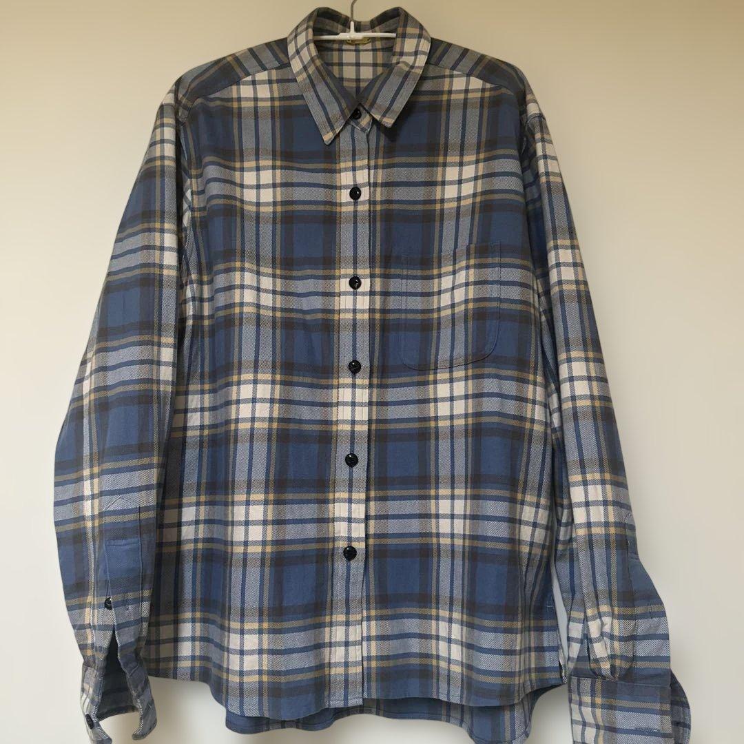 Deuxieme Classe チェックネルシャツ　サックスブルー