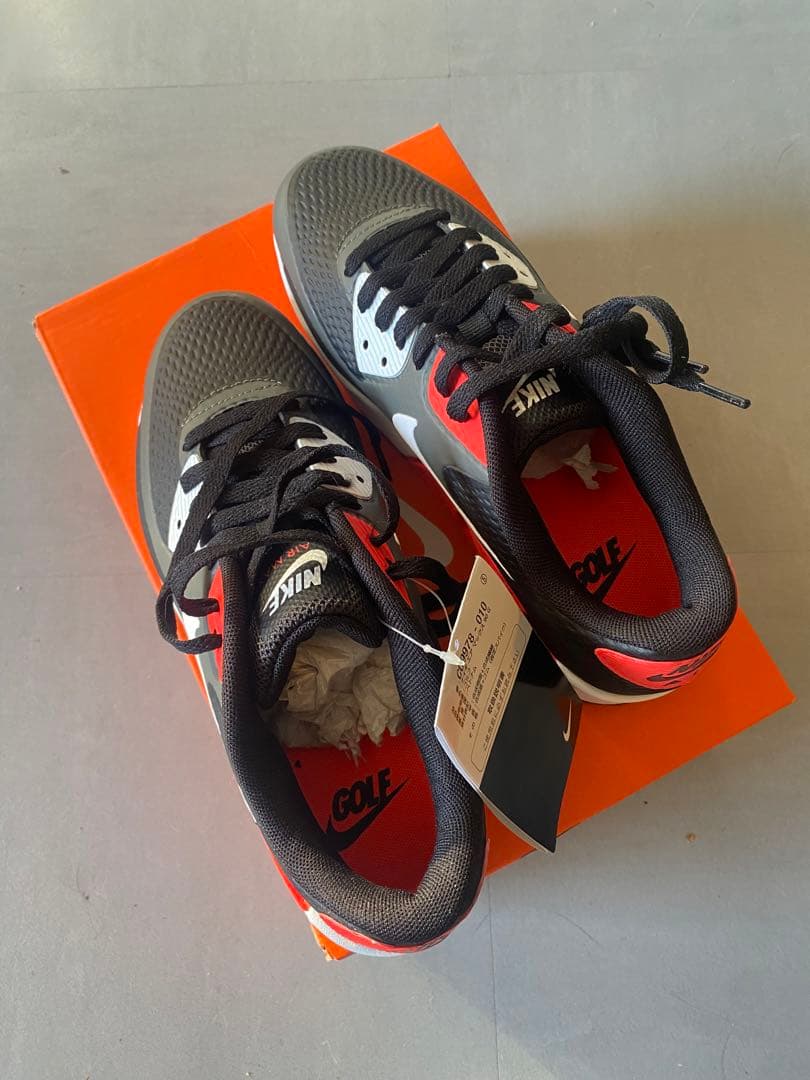 新品未使用Nikeナイキ　 エアマックス　ゴルフシューズ ブラック　23.5cm