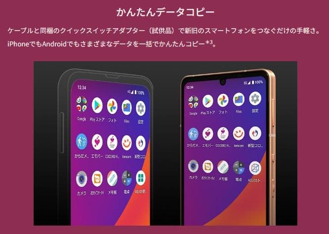 AQUOS sense6 SH-54B docomo SIMフリー ブラック③
