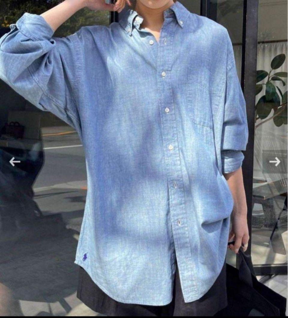 RALPH LAUREN　ビッグフィットシャツ　デニムシャツ
