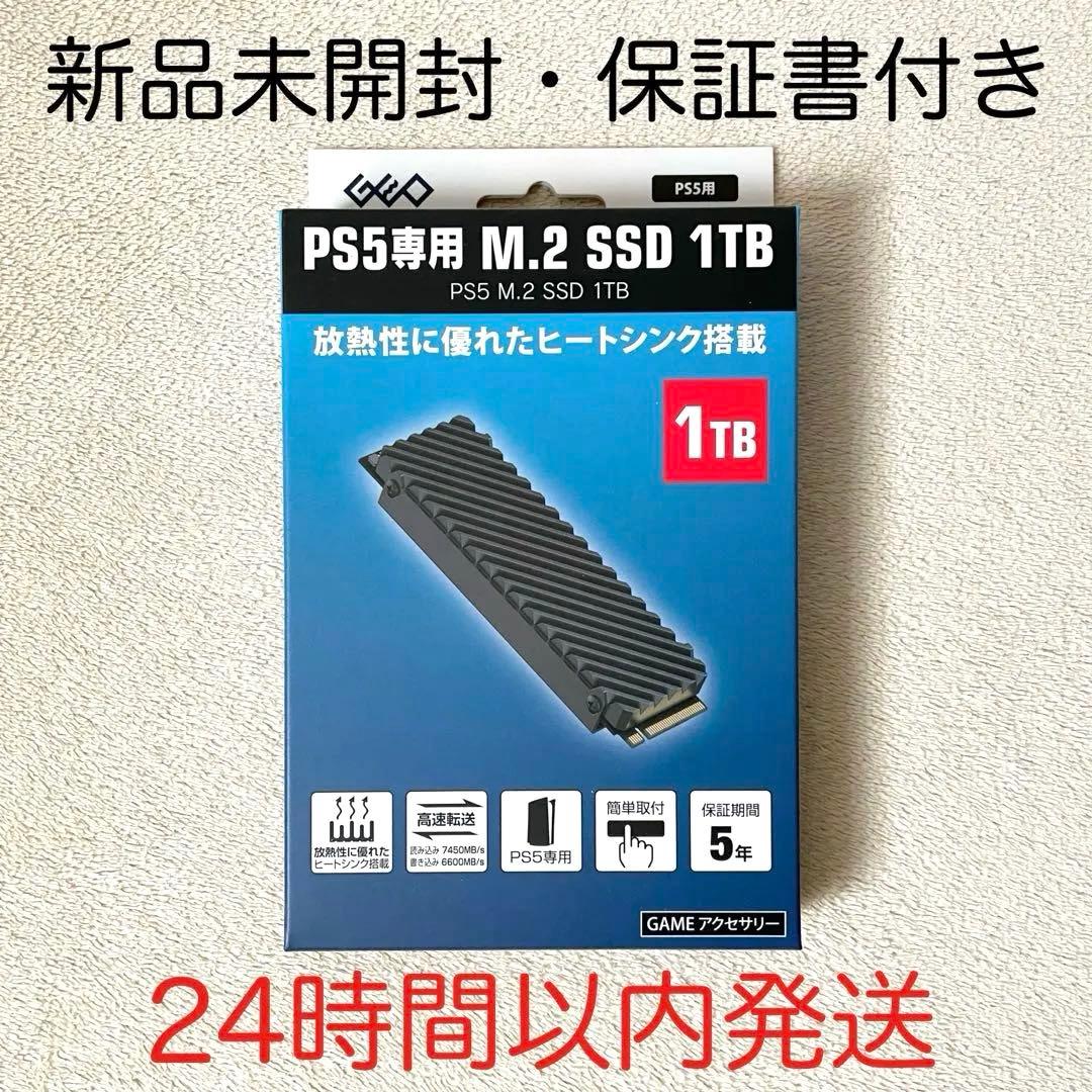 【新品未開封・保証書付】GEO PS5専用 M.2 SSD 1TB