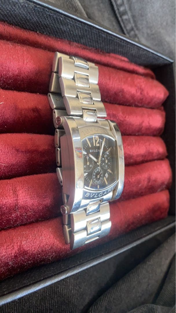 さ*)様 BVLGARI クロノグラフ 腕時計 ブラック