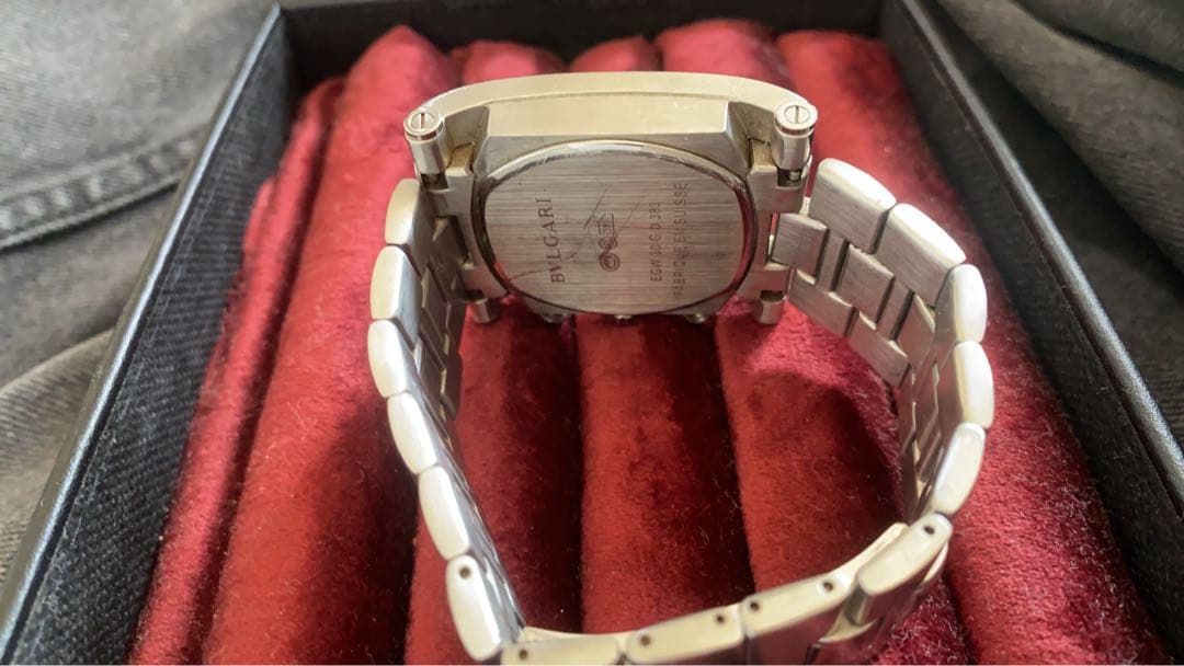 さ*)様 BVLGARI クロノグラフ 腕時計 ブラック