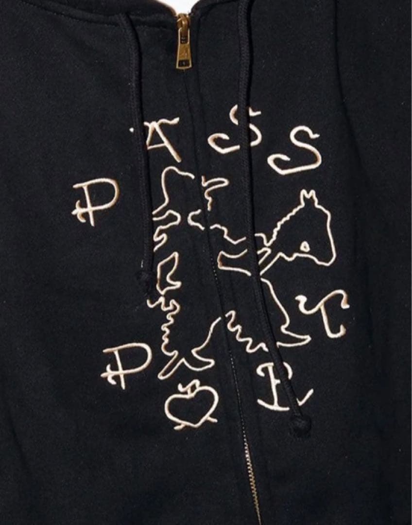 passport ジップパーカー ブラック 激レア