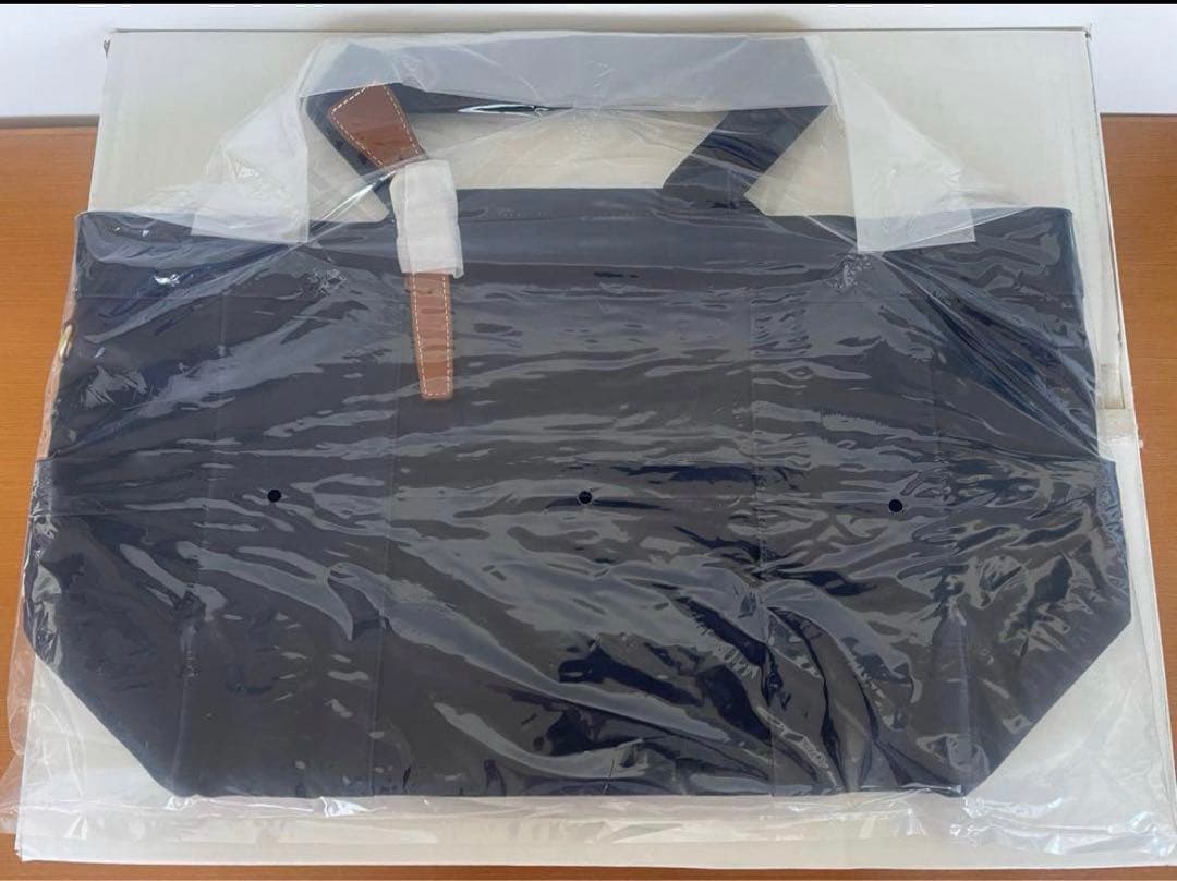 未開封　ダブルループ フランス×ネイビー/帆布トートバッグ 日本製 藤巻百貨店