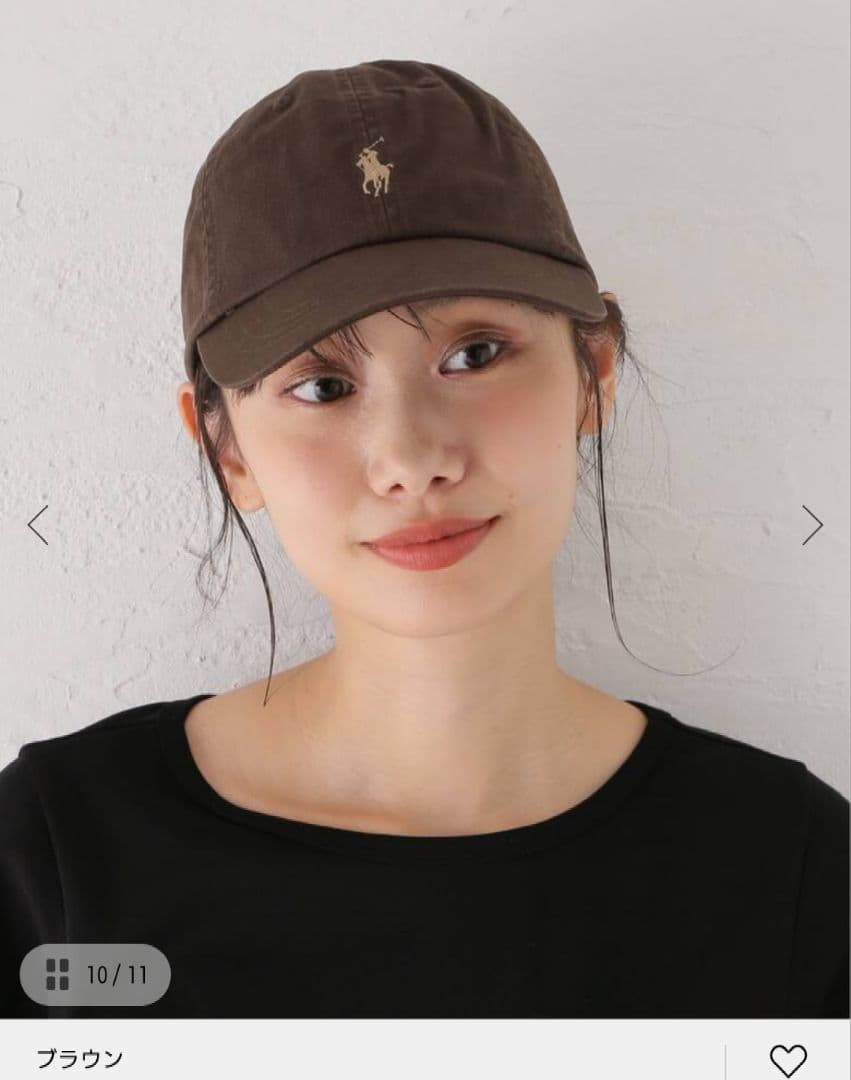 Ralph Lauren ブラウン ベースボールキャップ