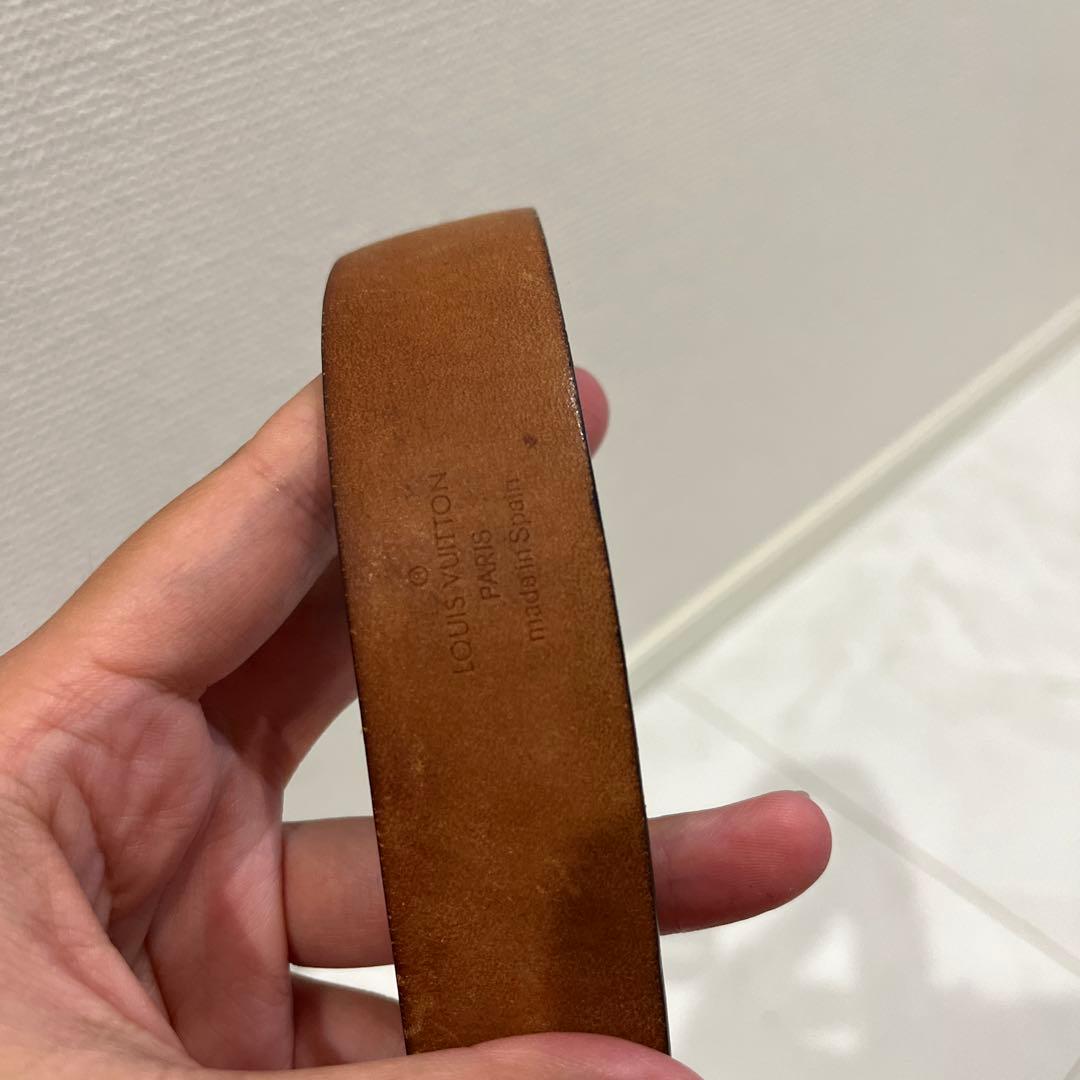 ヴィトン　ベルト　ダミエ　ゴールド