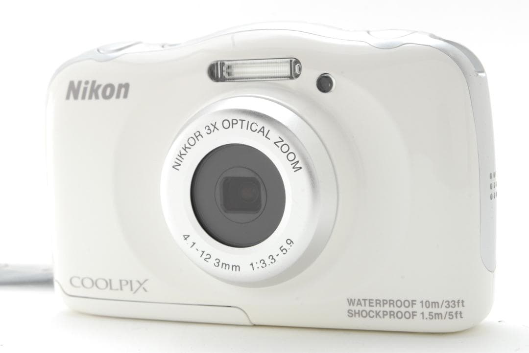 Nikon COOLPIX S33 白 デジタルカメラ 動作確認済み