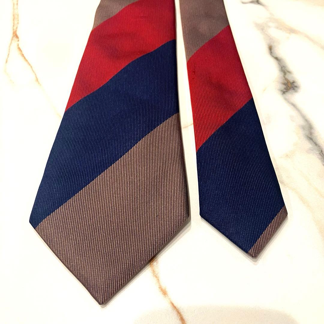 美品✨FRANCO BASSI for BEAMS レジメンタル ネクタイ