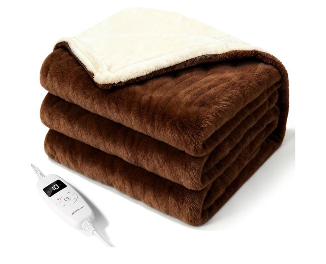 nanaemomohana　電気毛布 掛け敷き兼用 電気ブランケット