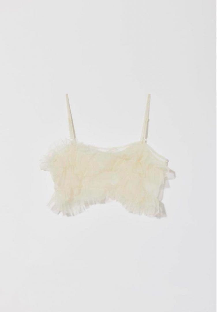 トップス Eaphi TULLE ASYMMETRY FRILL CAMISOLE
