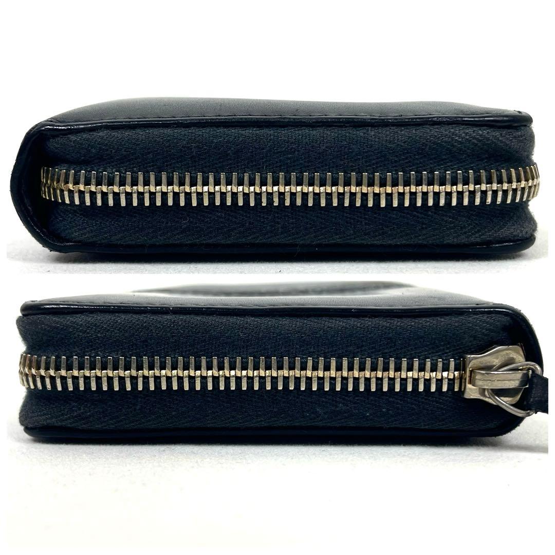 グッチ　長財布　シェリーライン　ラウンドファスナー　本革　ロゴGG 極美品