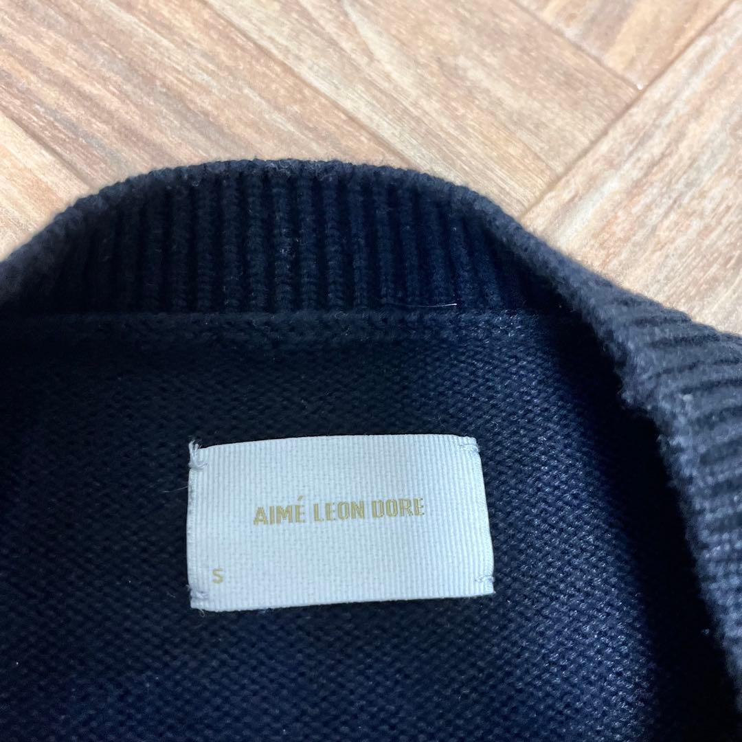 希少　AIME LEON DORE バイカラー　コットンニット　美品　Sサイズ