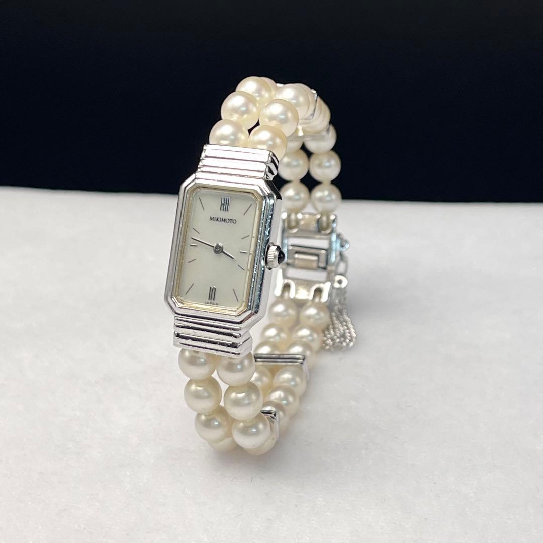 ミキモト 真珠 パール 腕時計 5.0mm STSTEEL BASEL