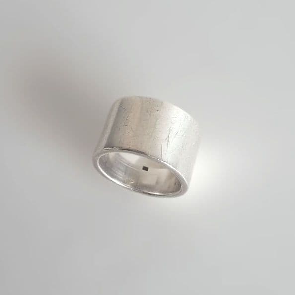 シルバー925　シンプル　プレーン　リング　幅広　ワイド　21号強
