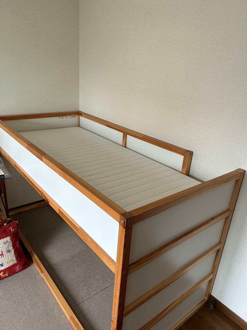 高石市大阪府引き取り限定 IKEA キューラ 2段ベッド ロフトマットレス付き
