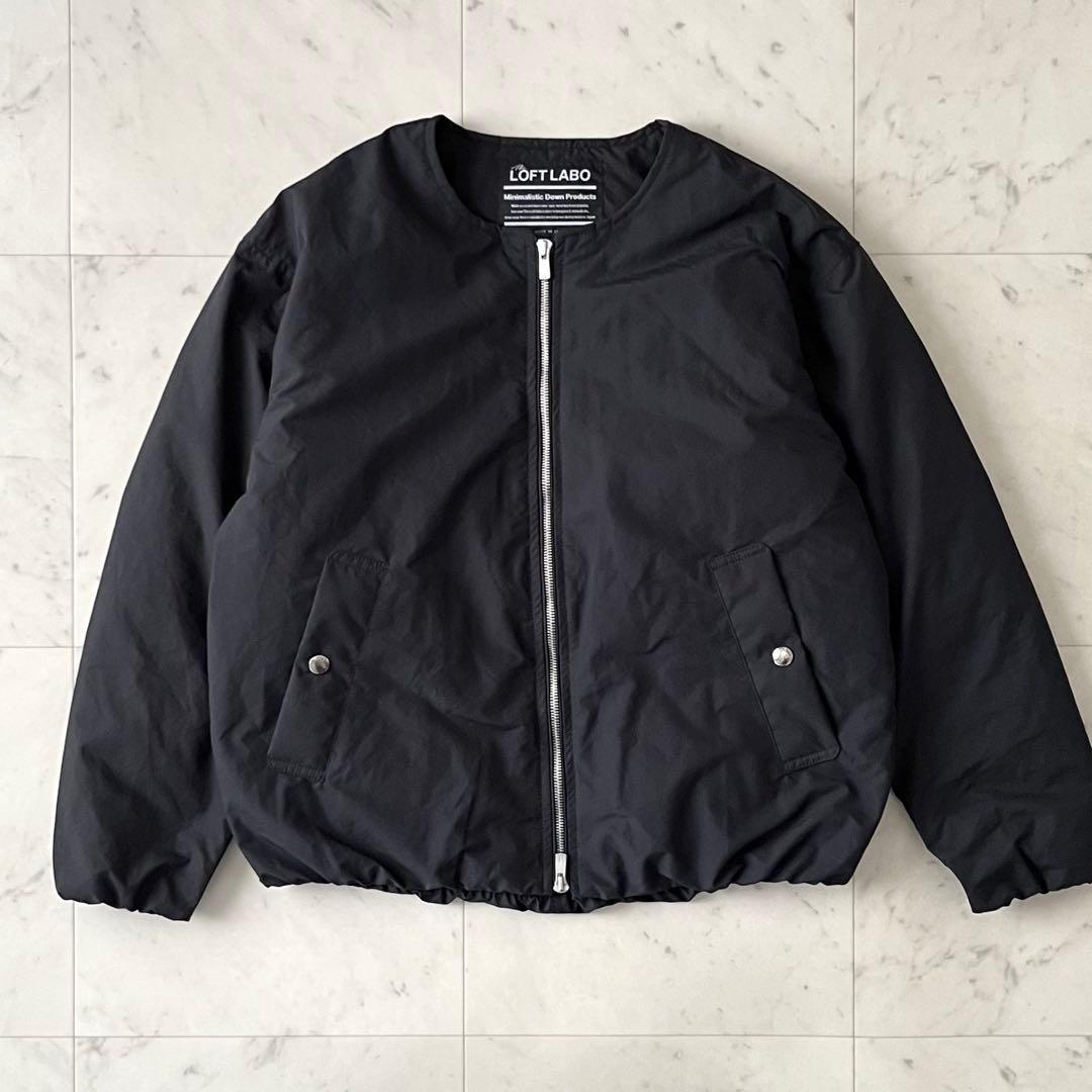 定価5,3万＊美品 ロフトラボ ノーカラージップダウンジャケット SHAWN-2