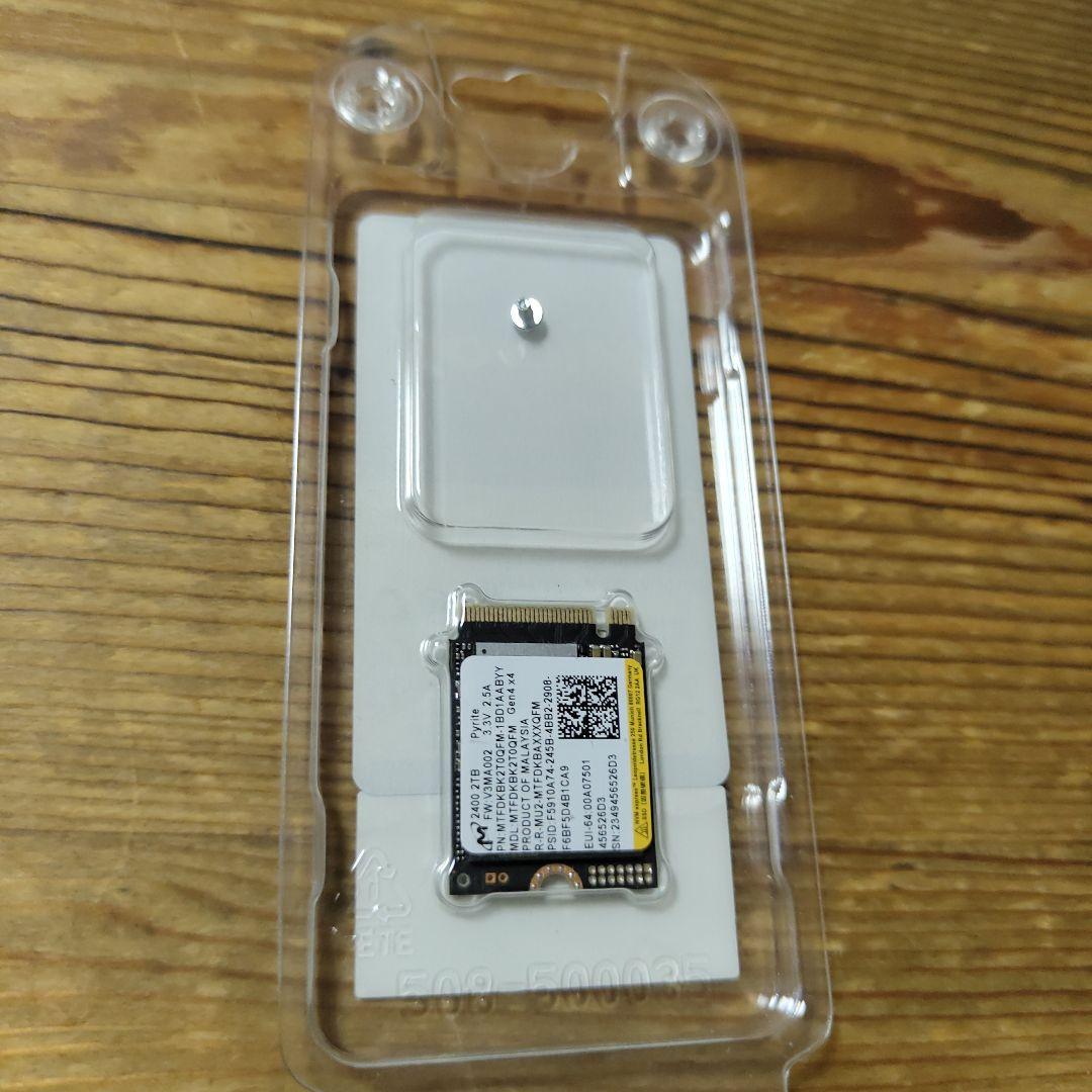 新品未開封rucial Micron 内蔵SSD2400M.2 2230 2TB