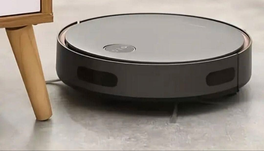 【新品/未使用】自動ロボット掃除機_ 水拭き&乾拭き機能！グレー・黒