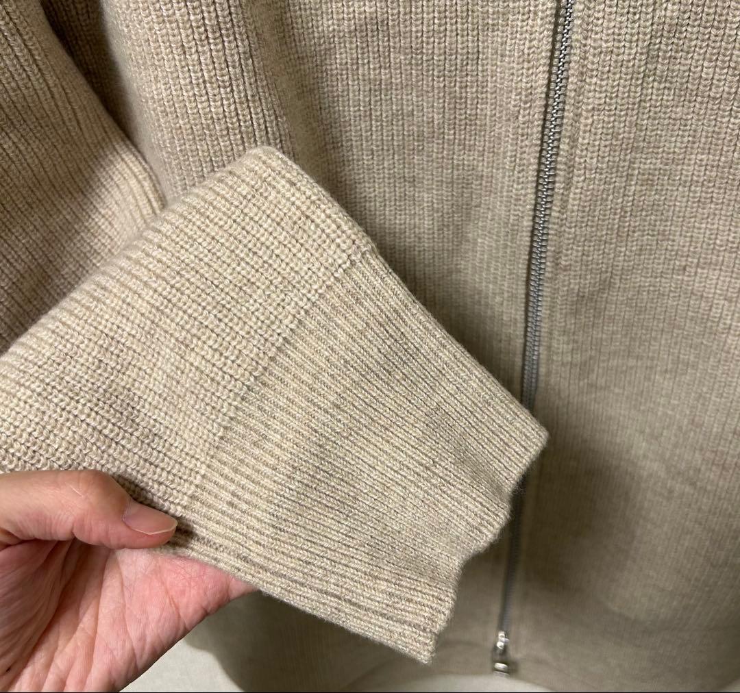 にゃーこFRAMeWORK ドライバーズニット ベージュ