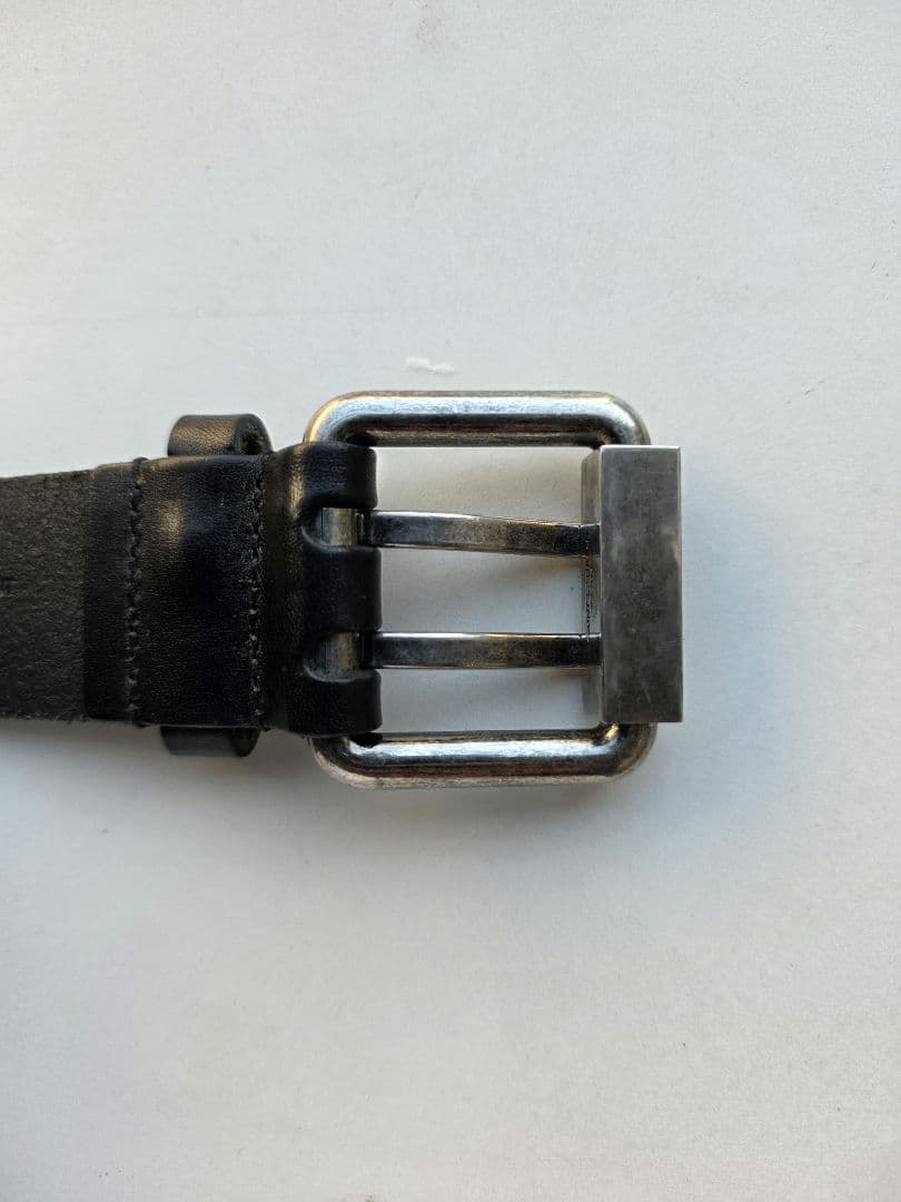 SAINT LAURENT　レザーベルト　ブラック