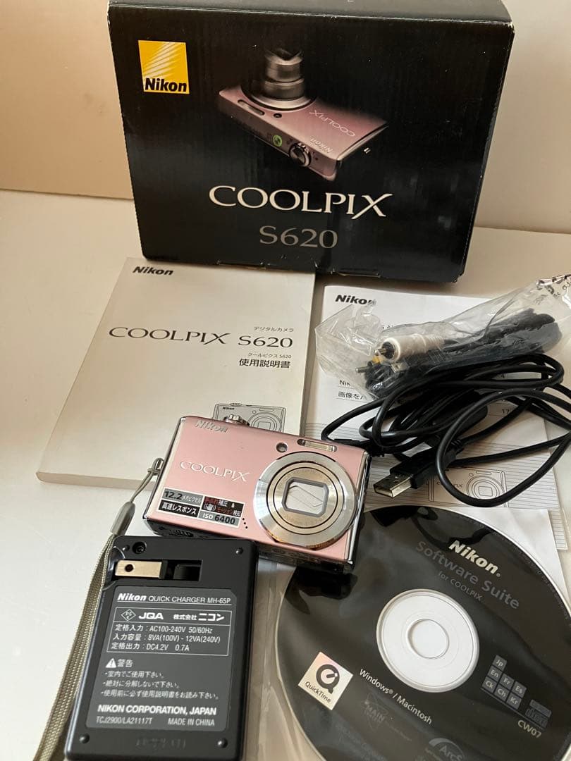 D①【ジャンク】Nikon COOLPIX S620、S6000 セット