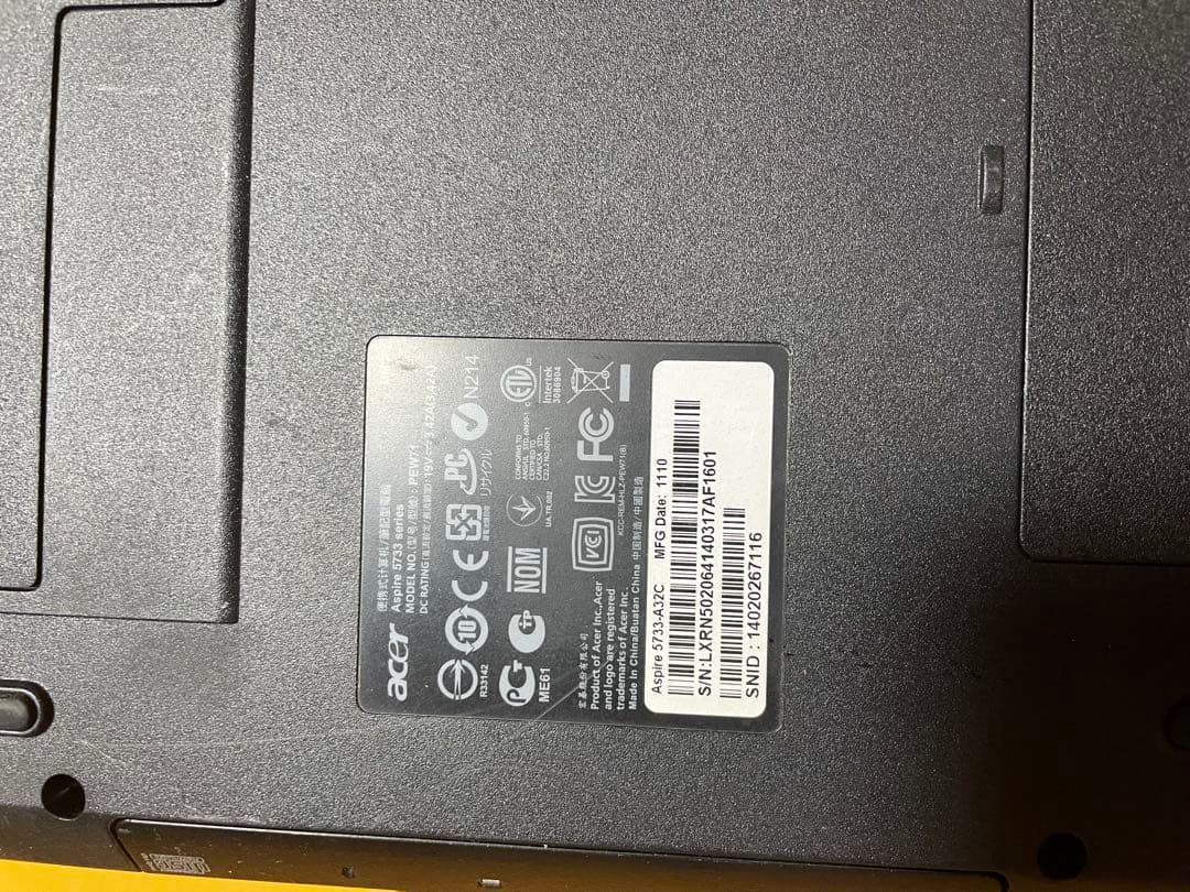 Intel Windows 7 ノート 5台セットジャンク