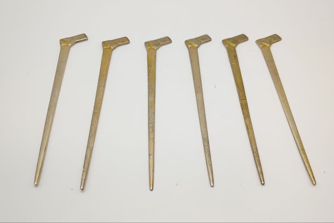 銀製　菓子楊枝　6本